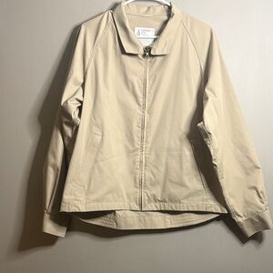 Vintage London Fog Tan Zip Out Liner Jacket Size 44